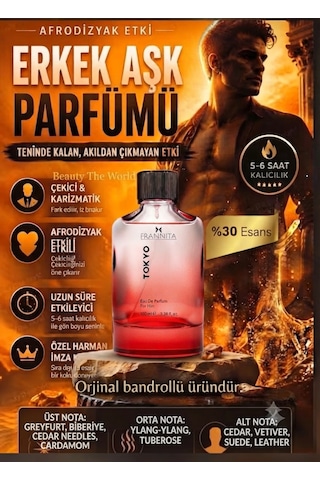 Tokyo Edp 100 Ml Premium Erkek Parfümü Peşinden Koşturan Özel Seri Odunsu