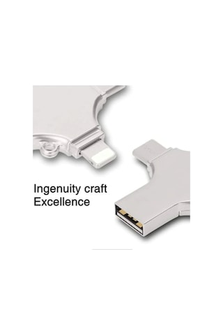 Otg 4in1 Cep Telefonu Çok Fonksiyonlu Usb Flash Bellek 128 Gb Type-c, Micro Sd Ve Kart Okuyucu Çok Renkli