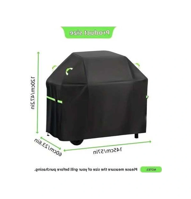 Trendooze Sunshine022 Siyah 145x60x120cm 420d Oxford Mangal Kapağı Reflektif Tutamak Ve Bağcık