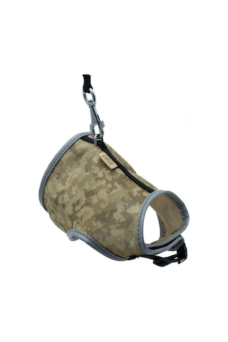 Cattie Havalı Dokuma Kedi Göğüs Ve Uzatma Seti 1x25-35 CM Kamufle