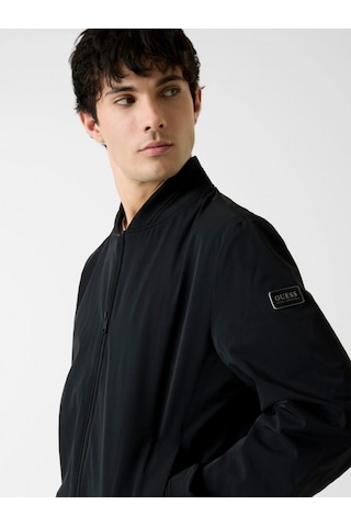 Guess Esnek Katlanabilir Bomber Erkek Siyah Ceket M6rl09wj362-jblk Siyah