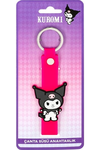 Kuromi & Hello Kitty Lisanslı Silikon Çanta Süsü Anahtarlık