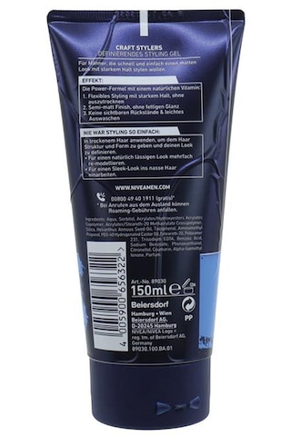 Nivea Men Craft Stylers Erkek Saç Jeli 150 Ml Yarı Mat Bitiş 5 Numaralı Tutuş Gücü Seviyesi