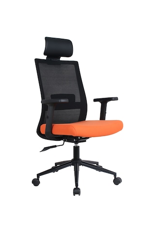 Vera Flex Multi Fonksiyon Çalışma Koltuğu - Siyah/turuncu 63x117-127x67 Cm