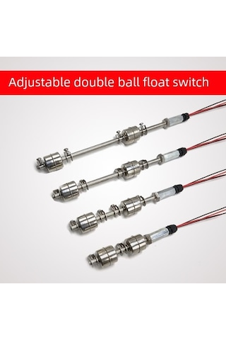 Trendooze Ayarlanabilir Paslanmaz Çelik Çift Yüzer Bilyalı Su Seviye Sensörü - 1300mm Um54905-2, Yurt Dışından Montaj Kiti