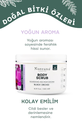 Doğal Body Scrub 500 Ml - Siyah Orkide Özlü