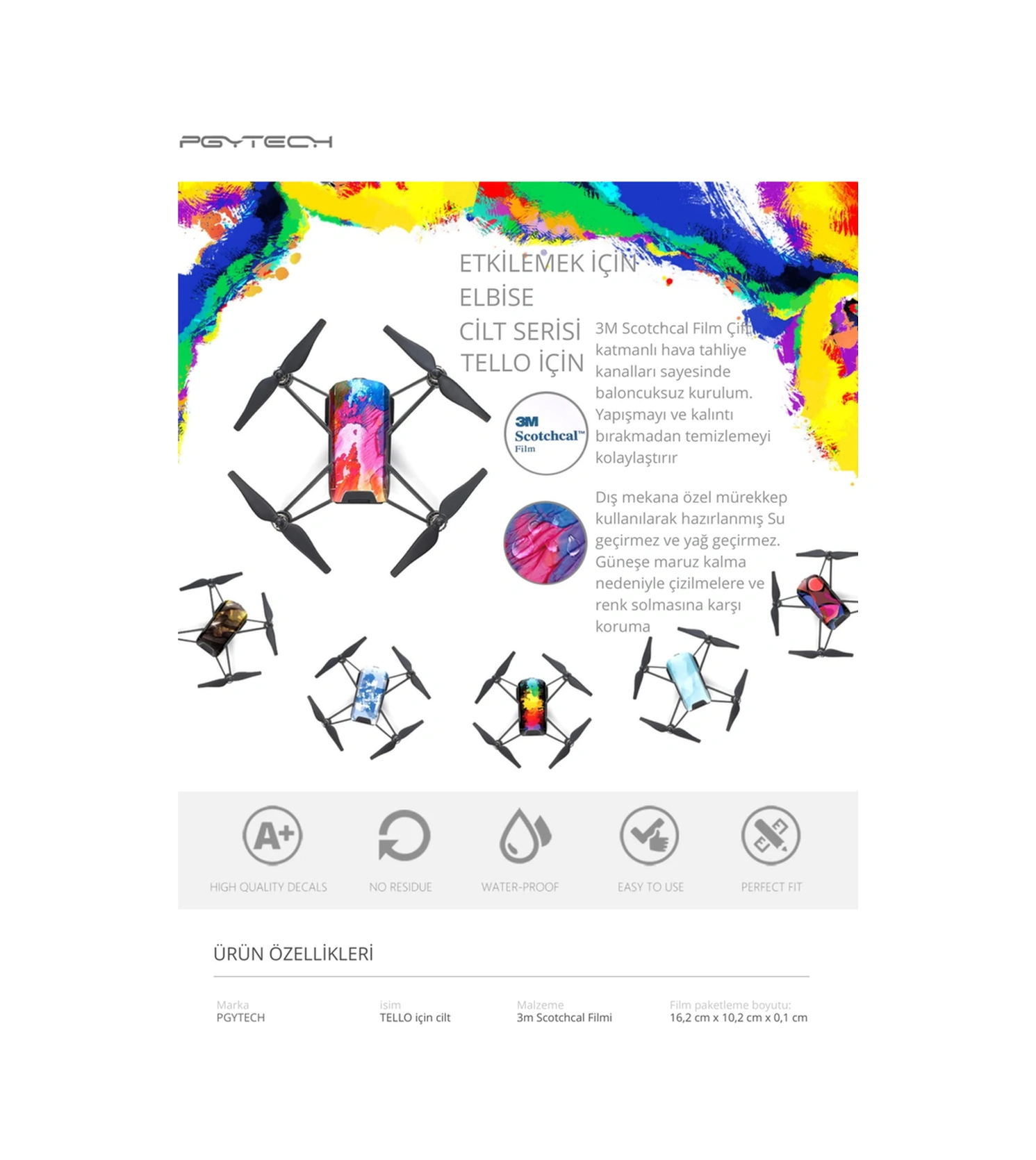 Djı Pgytech Tello Sticker 4-pack