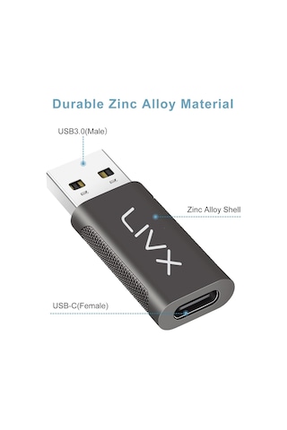 Livx Type C To Usb 3.0 Çevirici Dönüştürücü Otg Adaptör Lva-otgcf Sku: Smg8690010076595