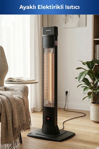 Flamo 5965 2500 W 4 Kademeli Uzaktan Kumandalı Karbon Infrared Duvar Isıtıcı