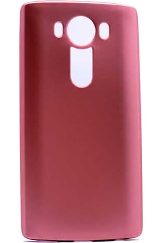 LG Uyumlu V10 Kılıf Zore Premier Silikon Kapak Rose Gold