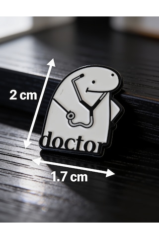 Doktor Figürlü Telefon Sticker 3d Metal Tasarım, Arka Süs A300142