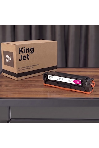 Kingjet Hp Uyumlu Cf213a Kırmızı Standart Kapasiteli Tekli Çipli Uyumlu Toner Laserjet Pro 200 Color M251nw