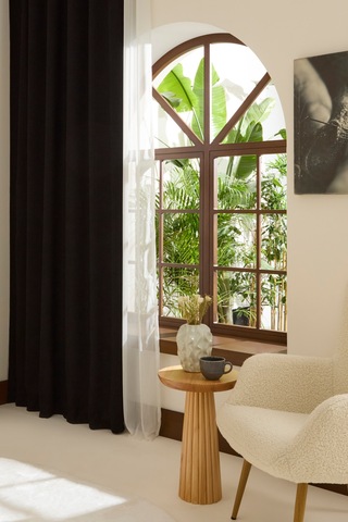 Kaşmir Home Holly Ada Fon Perde Koyu Siyah 150x270 Cm Siyah