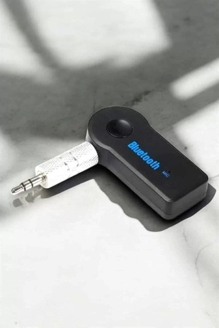 Home Kablosuz Bluetooth Aux Araç Kiti Siyah Hafıza Kartlı