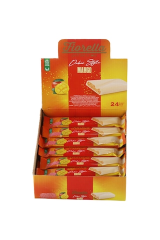 Fiorella Dubai Mangolu Pirinç Patlaklı Beyaz Çikolata 30 Gram 24 Adet 1 Kutu