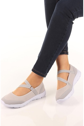 Nstil Kadın Babet Kolay Giyilebilir Hava Alabilen Hafif Rahat Taban Esnek Günlük Spor Ayakkabı 048 Taş