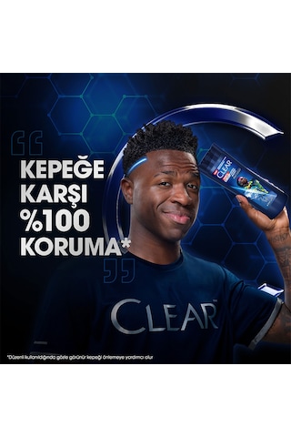 Clear Men Kepeğe Karşı Etkili Şampuan Vinicius Júnior 350 Ml Beyaz