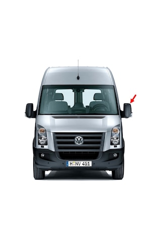 VW Crafter 2006-16 Sol Dış Yan Dikiz Aynası Üst Kapağı 2E1857516A