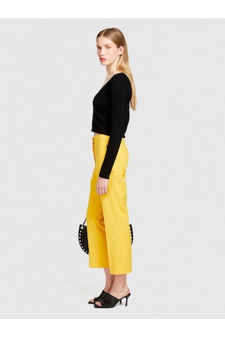 Sisley Streç Pamuklu Pileli Pantolon Kadın 38r Pantolon - 324p4ıullf02y