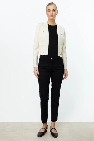 On Fashion Kadın Zımbalı Krem Hırka 59901 Krem