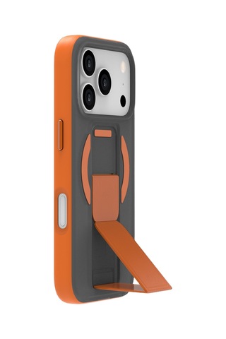 Piili Apple iPhone Uyumlu 17 Pro Mag - Stand Pro Magsafe Kılıf Turuncu