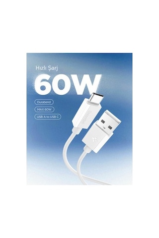 Spigen Usb-a To Usb-c 1 Metre Kablo 60w Güç / Hızlı Şarj / 480 Mbps Data Aktarım Hızı Type-c Ekstra