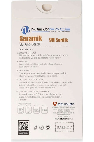 Samsung Uyumlu, Galaxy A13 4g 3d Antistatik Mat Seramik Nano Ekran Koruyucu 240090
