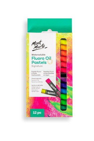 Mm Suda Çözünür Fluoro Yağlı Pastel 12'li Diğer