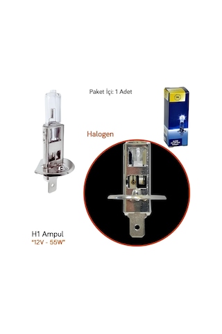 12v 55w Halogen H1 Ampul Sl3300