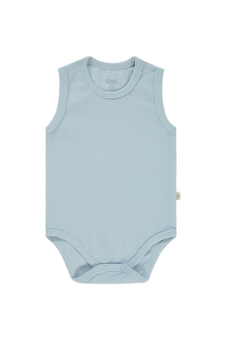 Civil Baby Bebek 5'li Çıtçıtlı Badi 1-3 Yaş Mavi