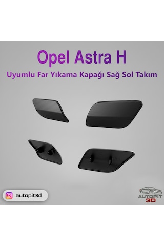 Opel Astra H Uyumlu Far Yıkama Kapağı Sağ Sol Takım