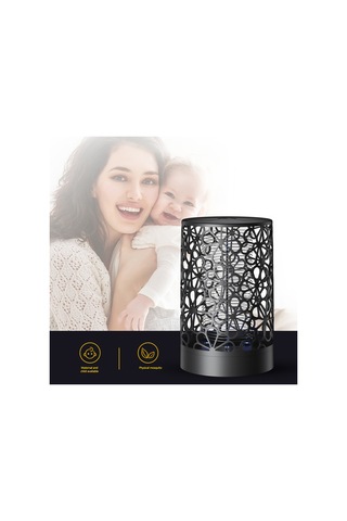 Springsun 2021 Usb Şarjlı Sinek Yakalama Lambası, Led Işık Ve Güvenlik Ağı İle Etkili Ev Tipi Sinek Kovucu, Siyah