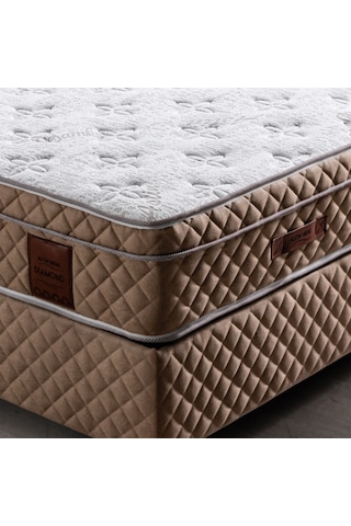 Setaymobilya Ortopedik Yatak, Diamond Açık Kahve Ortopedik Yaylı Yatak