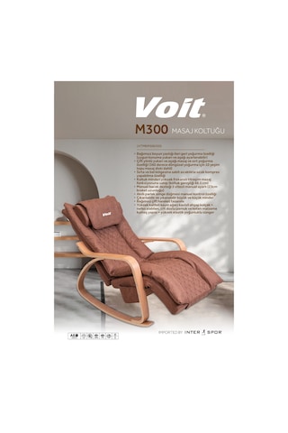 Voit M300 Masaj Koltuğu Sandalyesi Kahverengi Kumandalı