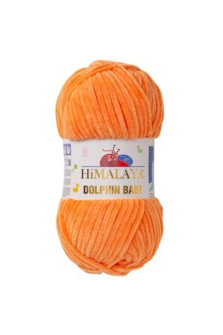 Himalaya Dolphin Baby El Örgü İpi / Bebek Yünü Turuncu