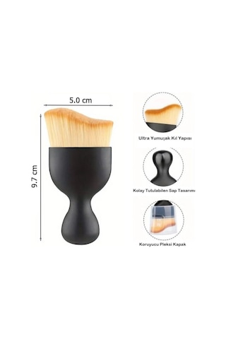 Ultra Yumuşak Kıllı Premium Araç Içi Temizleme Toz Fırçası 9,7cmx5cm - Kapaklı - Detay Lüks Temizlik 1 Adet