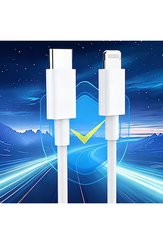 Micflip A01 Type-c To Lightning Mfı Sertifikalı Data Ve Şarj Kablosu 1m Beyaz