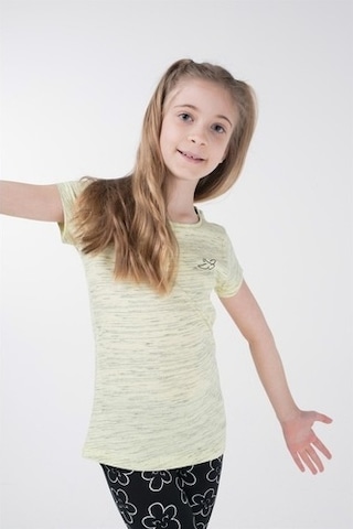 Brz Kids Kız Çocuk Kısa Kollu T-Shirt Sarı (534371707) Sarı