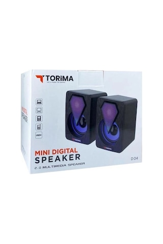 Hoparlör Speaker Usb Rgb 1+1 Torima D04