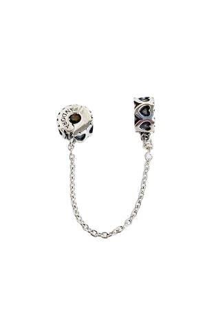 925 Ayar Gümüş Ebedi Kalpler Pan Uyumlu Güvenlik Zinciri Kadın Charm Gümüş