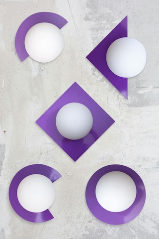 Üçgen Aplik Eflatun Mor