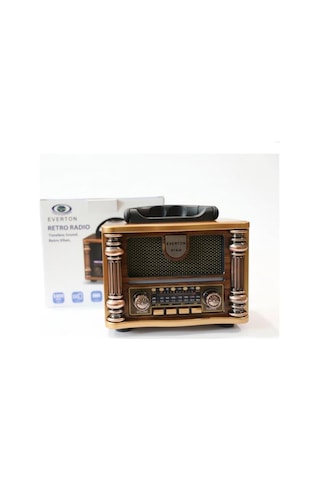 Everton Rt-628 Retro Vibes Bluetooth Fm-usb-tf-aux Şarjlı Nostaljik Radyo Led