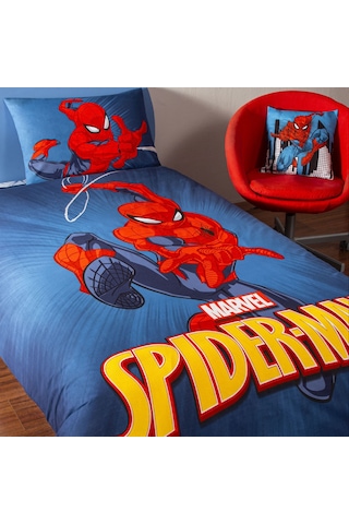 Taç Lisanslı Spiderman Classical Tek Kişilik Pamuk Nevresim Takımı 000000001000050290 Çok Renkli