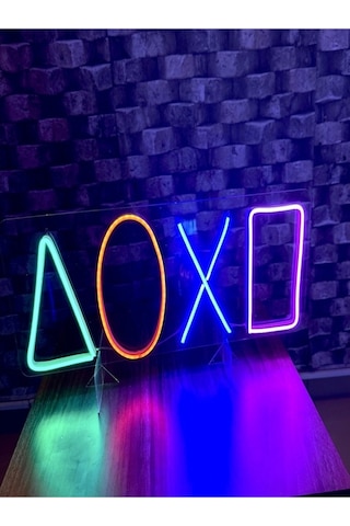 Twins Led Squid Game X Neon Pleksi Tabela Renkli Model:model:16243366 Renkli