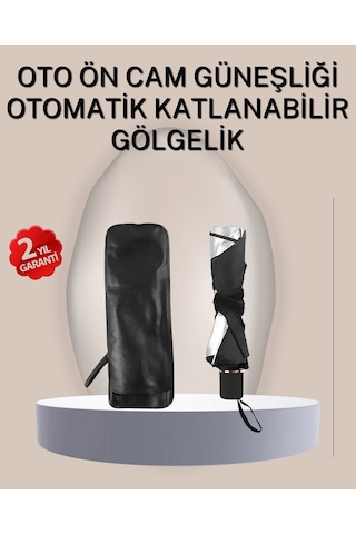 Northcity Şemsiye Tipi Araç Güneşliği - 125x65 Cm Upe Alaşımlı Katlanabilir Güneşlik Sedan, Suv, Hatchback