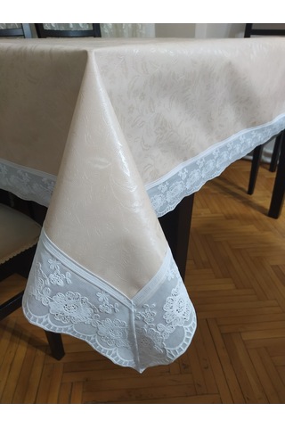Masa Örtüsü Pvc Dantel Kenar 140X180Cm