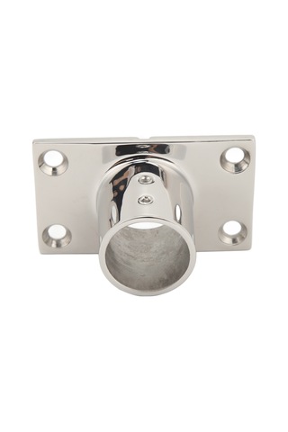 Lemestar Tekne Gemi Jot 316 Paslanmaz Çelik 90 Dikdörtgen Rail Tabanı - 30mm, Sağlam Montajlı Denizcilik Donanımı