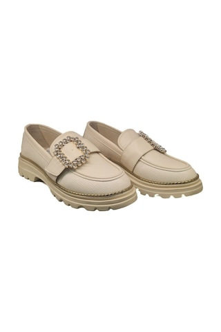 Ventes Kemer Taşlı Kadın Loafer Ayakkabı 989515-5z Ten
