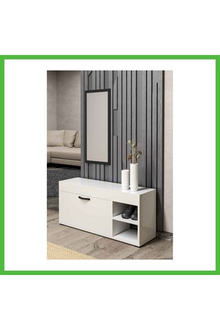 Vaveni Ayakkabılık Dolabı Beyaz 90 Cm Arz