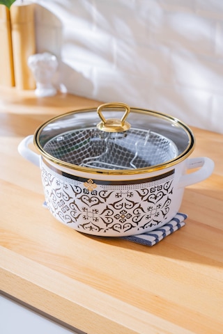 Acar Thea Emaye Kızartma Tenceresi - 22 Cm Renkli